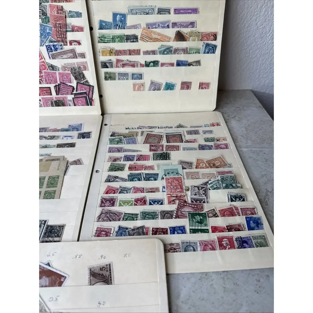 Vintage World Postage Stamp Lot - Postmarked Vtg Lot